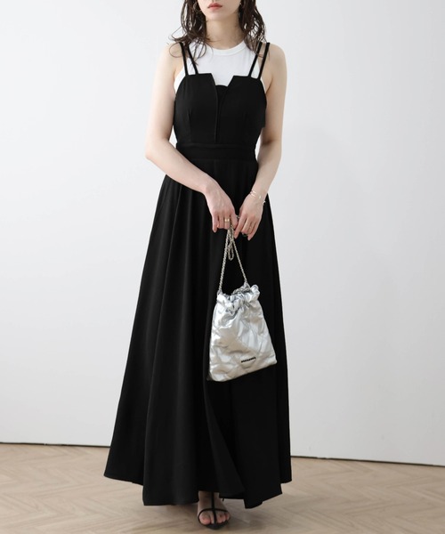 AMELY（エミリー）の「キャミソールワンピース（ワンピース・レディース・ブラウン/チャコール/ベージュ/ブラック/ブラック系/アイボリー系/ブラウン系/ピンク系/ベージュ系・L/M）」の17枚目の写真