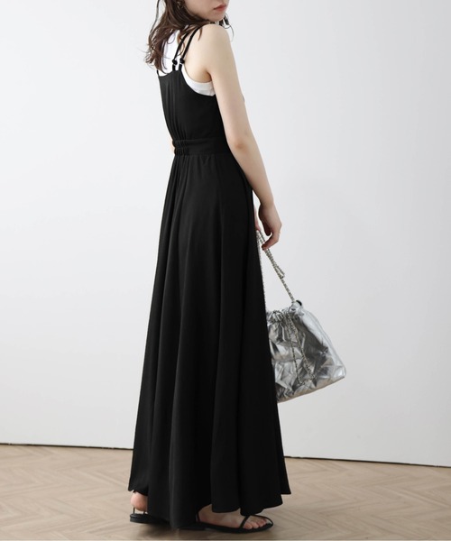 AMELY（エミリー）の「キャミソールワンピース（ワンピース・レディース・ブラウン/チャコール/ベージュ/ブラック/ブラック系/アイボリー系/ブラウン系/ピンク系/ベージュ系・L/M）」の20枚目の写真