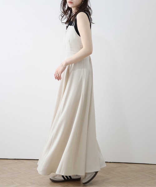 AMELY（エミリー）の「キャミソールワンピース（ワンピース・レディース・ブラウン/チャコール/ベージュ/ブラック/ブラック系/アイボリー系/ブラウン系/ピンク系/ベージュ系・L/M）」の11枚目の写真