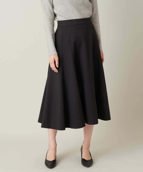 a.v.v（アーヴェヴェ）の「【イージーケア】ウールライク切替フレアスカート（スーツスカート・レディース・ベージュ/ブラック・34/42/38/36/40）」の16枚目の写真
