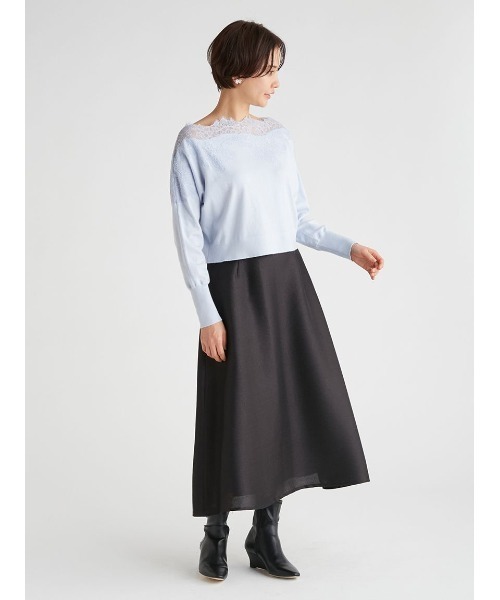 CELFORD（セルフォード）の「レース刺繍ニットプルオーバー（ニット