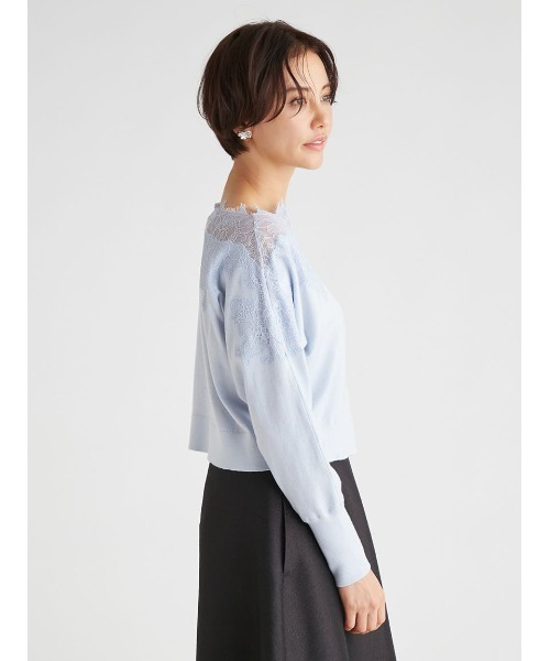 CELFORD（セルフォード）の「レース刺繍ニットプルオーバー（ニット
