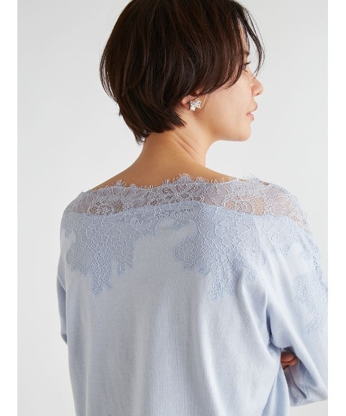 CELFORD（セルフォード）の「レース刺繍ニットプルオーバー（ニット