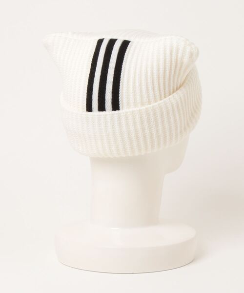 adidas（アディダス）の「【ADIDAS/アディダス】ネコミミニットキャップ　ブランドロゴ刺繍（ニットキャップ/ビーニー・レディース・ホワイト/ベージュ/ブラック/ピンク・FREE）」の14枚目の写真
