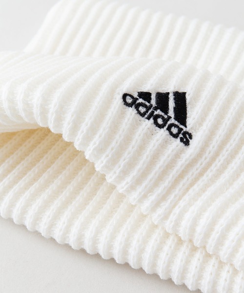 adidas（アディダス）の「【ADIDAS/アディダス】ネコミミニットキャップ　ブランドロゴ刺繍（ニットキャップ/ビーニー・レディース・ホワイト/ベージュ/ブラック/ピンク・FREE）」の6枚目の写真