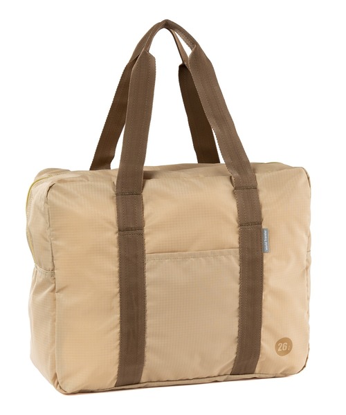 World Traveler(ワールドトラベラー)の「ワールドトラベラー トートバッグ タイヴァス 26L 折りたたみ可能 セットアップ可能 ポーチ付き No.63712(ボストンバッグ・メンズ・グレイッシュベージュ/ブルー/ブラック・FREE)」の3枚目の写真