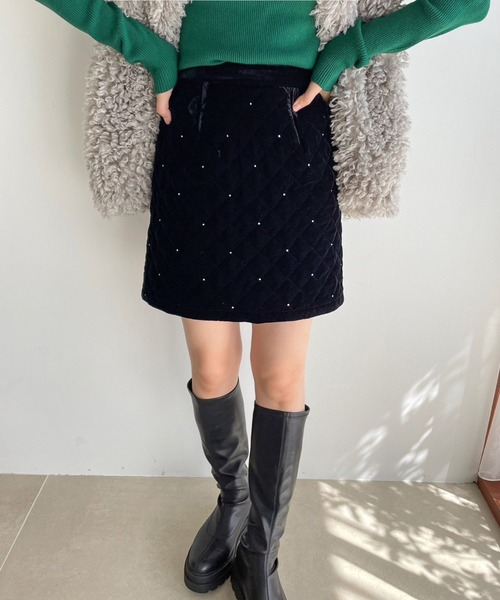 LOWRYS FARM（ローリーズファーム）の「アソートミニスカート　988186（スカート・レディース・アイボリー/ブラック/ネイビー/ブラック系その他・FREE）」の9枚目の写真