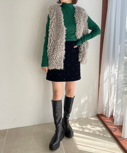 LOWRYS FARM（ローリーズファーム）の「アソートミニスカート　988186（スカート・レディース・アイボリー/ブラック/ネイビー/ブラック系その他・FREE）」の10枚目の写真