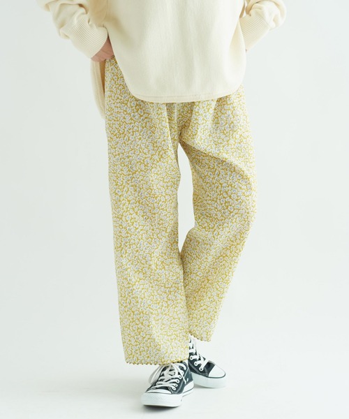 yuni フラワープリント ペチパンツ bulle de savon(bulle de savon アトリエ)｜yuniのその他パンツ