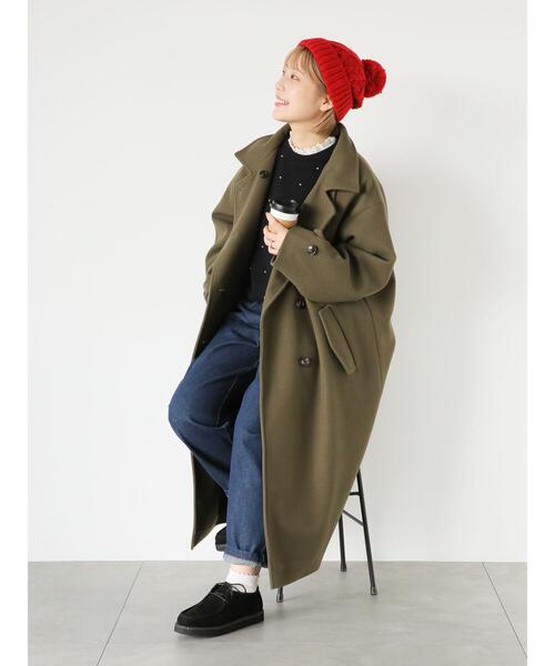 ehka sopo（エヘカソポ）の「パールニット（ニット/セーター・レディース・ブラック/キナリ/サックスブルー・F）」の14枚目の写真