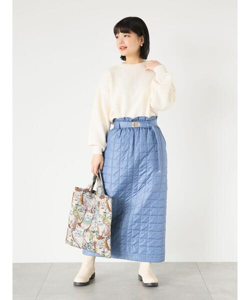 ehka sopo（エヘカソポ）の「パールニット（ニット/セーター・レディース・ブラック/キナリ/サックスブルー・F）」の19枚目の写真