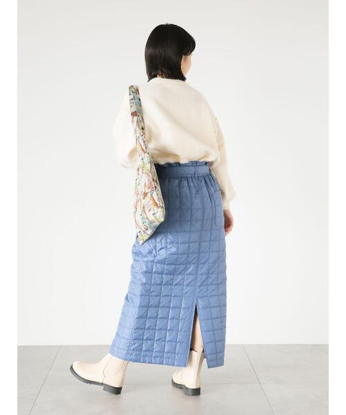 ehka sopo（エヘカソポ）の「パールニット（ニット/セーター・レディース・ブラック/キナリ/サックスブルー・F）」の21枚目の写真