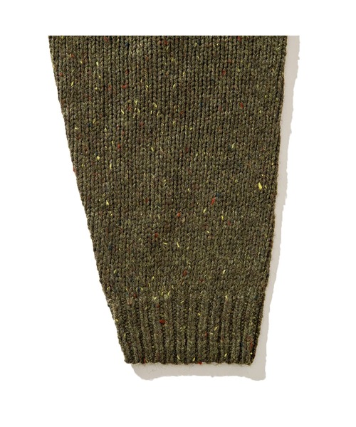 POLeR(ポーラー)の「POLER MIX TWEED ELBOW PATCH KNIT(ポーラー ミックスツイード エルボー パッチ ニット)(ニット/セーター・メンズ・グリーン/キャメル・MEDIUM/LARGE/X-LARGE)」の6枚目の写真