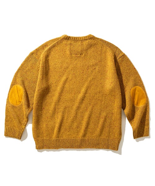 POLeR(ポーラー)の「POLER MIX TWEED ELBOW PATCH KNIT(ポーラー ミックスツイード エルボー パッチ ニット)(ニット/セーター・メンズ・グリーン/キャメル・MEDIUM/LARGE/X-LARGE)」の9枚目の写真