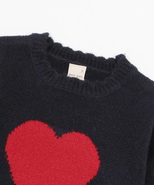 petit main（プティマイン）の「【フワもちっと/リンク】アソートニット（ニット/セーター・キッズ・ネイビー/オフホワイト/ライトピンク/ライトベージュ・S/M/L）」の17枚目の写真