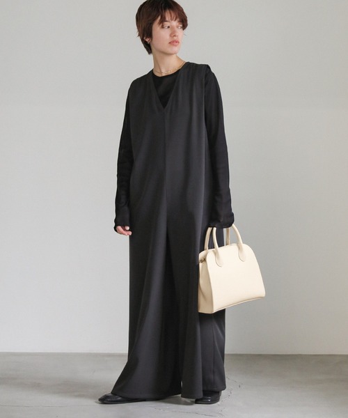 select MOCA(セレクトモカ)の「スクエアボストンバッグ(ボストンバッグ・レディース・オフホワイト/ブラック・FREE)」の3枚目の写真