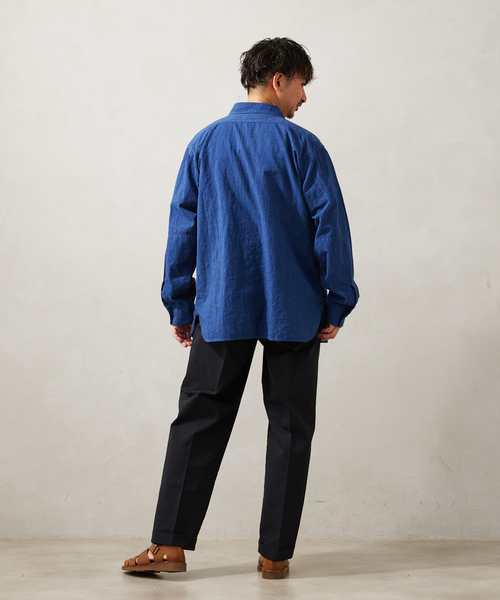 JOURNAL STANDARD relume（ジャーナルスタンダード　レリューム）の「Relume Jeans シャンブレーシャツ（シャツ/ブラウス・メンズ・ブラック/ダークブルー/パープル・MEDIUM/LARGE）」の22枚目の写真