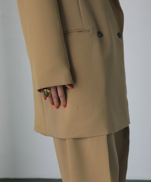 mici（ミチ）の「(mici)ダブルブレストビッグジャケット（その他アウター・レディース・ブラック/ベージュ・MEDIUM/SMALL）」の17枚目の写真