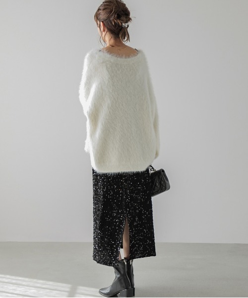 セール】スパンコールロングスカート（スカート）｜AMELY