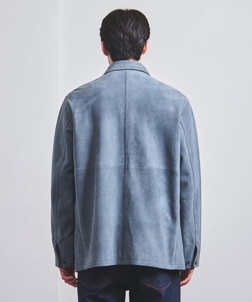 UNITED ARROWS（ユナイテッドアローズ）の「ラムスエード カバーオール（カバーオール・メンズ・ロイヤルブルー・S/M/L）」の4枚目の写真