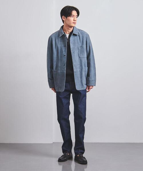 UNITED ARROWS（ユナイテッドアローズ）の「ラムスエード カバーオール（カバーオール・メンズ・ロイヤルブルー・S/M/L）」の5枚目の写真