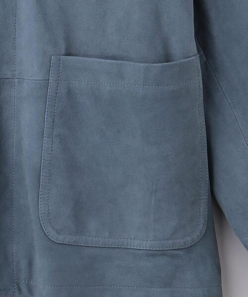 UNITED ARROWS（ユナイテッドアローズ）の「ラムスエード カバーオール（カバーオール・メンズ・ロイヤルブルー・S/M/L）」の11枚目の写真