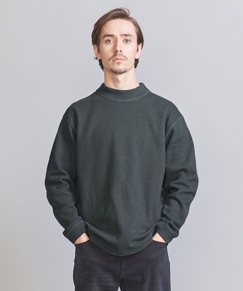 BEAUTY&YOUTH UNITED ARROWS(ビューティーアンドユースユナイテッドアローズ)の「スタティック フェイス クルーネック カットソー(Tシャツ/カットソー・メンズ・オフホワイト/ダークグレー/モカ・S/M/L/XL)」の2枚目の写真