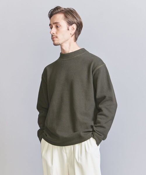 BEAUTY&YOUTH UNITED ARROWS(ビューティーアンドユースユナイテッドアローズ)の「スタティック フェイス クルーネック カットソー(Tシャツ/カットソー・メンズ・オフホワイト/ダークグレー/モカ・S/M/L/XL)」の3枚目の写真