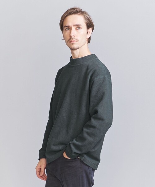 BEAUTY&YOUTH UNITED ARROWS(ビューティーアンドユースユナイテッドアローズ)の「スタティック フェイス クルーネック カットソー(Tシャツ/カットソー・メンズ・オフホワイト/ダークグレー/モカ・S/M/L/XL)」の5枚目の写真