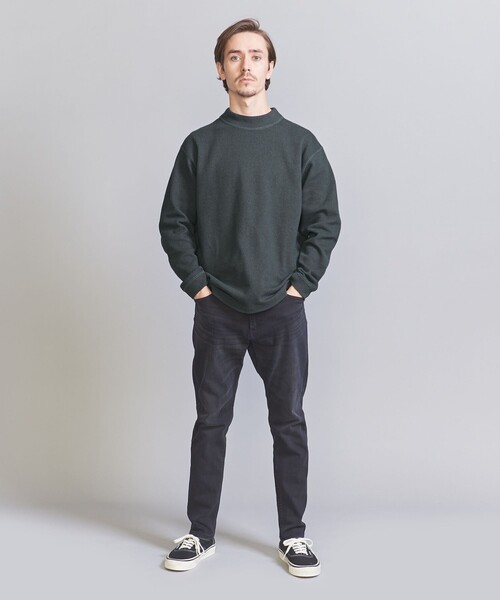 BEAUTY&YOUTH UNITED ARROWS(ビューティーアンドユースユナイテッドアローズ)の「スタティック フェイス クルーネック カットソー(Tシャツ/カットソー・メンズ・オフホワイト/ダークグレー/モカ・S/M/L/XL)」の6枚目の写真