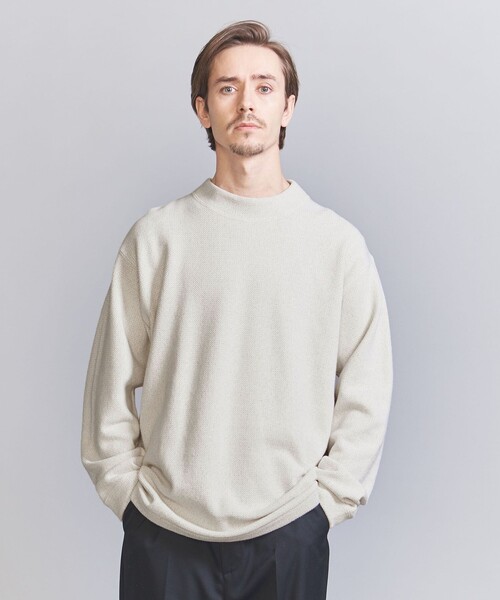 BEAUTY&YOUTH UNITED ARROWS(ビューティーアンドユースユナイテッドアローズ)の「スタティック フェイス クルーネック カットソー(Tシャツ/カットソー・メンズ・オフホワイト/ダークグレー/モカ・S/M/L/XL)」の7枚目の写真