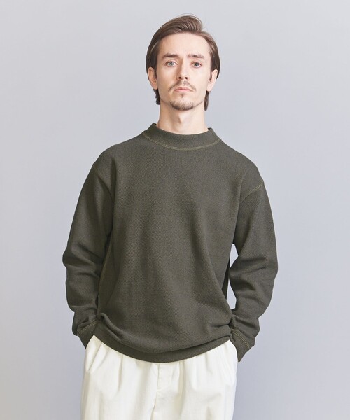 BEAUTY&YOUTH UNITED ARROWS(ビューティーアンドユースユナイテッドアローズ)の「スタティック フェイス クルーネック カットソー(Tシャツ/カットソー・メンズ・オフホワイト/ダークグレー/モカ・S/M/L/XL)」の8枚目の写真