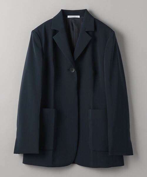 BEAUTY&YOUTH UNITED ARROWS(ビューティーアンドユースユナイテッドアローズ)の「ポリエステルブレンド スリムウエスト ジャケット(テーラードジャケット・レディース・ネイビー・S/M)」の8枚目の写真