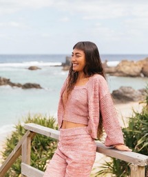 レディースのキャミソール（レッド/赤色系・ブランドロゴ