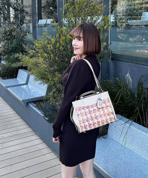 誕生日プレゼント COACH（コーチ）の「ローグ 25・ツイード（ショルダーバッグ バッグ