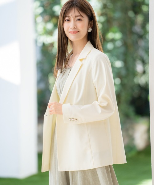 NOELA（ノエラ）の「オーバーサイズテーラードジャケット（テーラードジャケット・レディース・ベージュ/ネイビー/オフホワイト・フリー）」の19枚目の写真