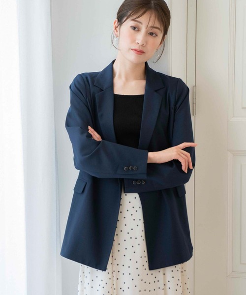 NOELA（ノエラ）の「オーバーサイズテーラードジャケット（テーラードジャケット・レディース・ベージュ/ネイビー/オフホワイト・フリー）」の21枚目の写真