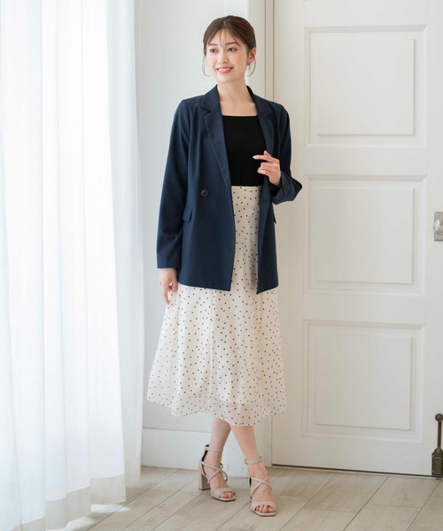 NOELA（ノエラ）の「オーバーサイズテーラードジャケット（テーラードジャケット・レディース・ベージュ/ネイビー/オフホワイト・フリー）」の15枚目の写真