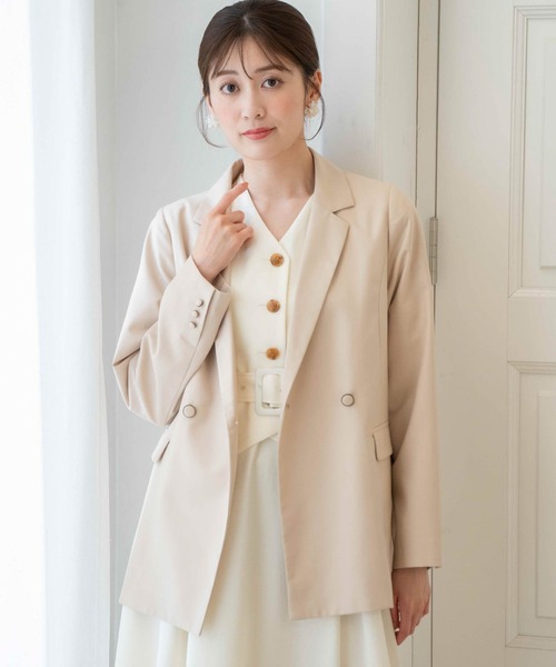 NOELA（ノエラ）の「オーバーサイズテーラードジャケット（テーラードジャケット・レディース・ベージュ/ネイビー/オフホワイト・フリー）」の16枚目の写真