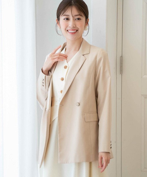 NOELA（ノエラ）の「オーバーサイズテーラードジャケット（テーラードジャケット・レディース・ベージュ/ネイビー/オフホワイト・フリー）」の17枚目の写真