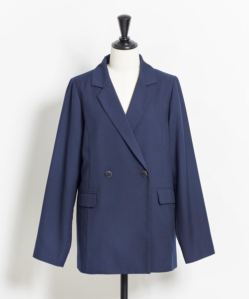 NOELA（ノエラ）の「オーバーサイズテーラードジャケット（テーラードジャケット・レディース・ベージュ/ネイビー/オフホワイト・フリー）」の5枚目の写真