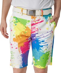 Loudmouth（ラウドマウス）の「LOUDMOUTH/ラウドマウス ゴルフウェア ブランド ロゴ 吸汗速乾 UVカット ストレッチ 総柄 ショートパンツ ハーフパンツ（その他パンツ）」