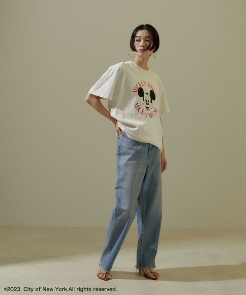 GOOD ROCK SPEED（グッドロックスピード）の「【GOOD ROCK SPEED】[ホワイト別注]MICKEY MOUSE / Tシャツ（Tシャツ/カットソー・レディース・ホワイト/ブラック系その他・FREE）」の5枚目の写真