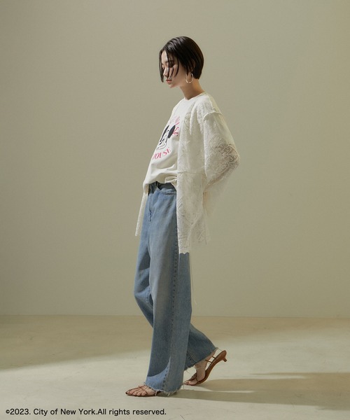 GOOD ROCK SPEED（グッドロックスピード）の「【GOOD ROCK SPEED】[ホワイト別注]MICKEY MOUSE / Tシャツ（Tシャツ/カットソー・レディース・ホワイト/ブラック系その他・FREE）」の6枚目の写真