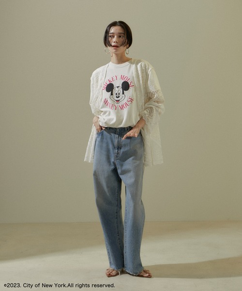 GOOD ROCK SPEED（グッドロックスピード）の「【GOOD ROCK SPEED】[ホワイト別注]MICKEY MOUSE / Tシャツ（Tシャツ/カットソー・レディース・ホワイト/ブラック系その他・FREE）」の9枚目の写真