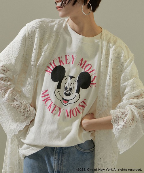 GOOD ROCK SPEED（グッドロックスピード）の「【GOOD ROCK SPEED】[ホワイト別注]MICKEY MOUSE / Tシャツ（Tシャツ/カットソー・レディース・ホワイト/ブラック系その他・FREE）」の21枚目の写真