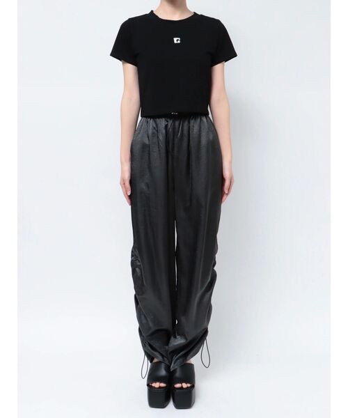 EMODA(エモダ)の「ロゴミニマルTシャツ(Tシャツ/カットソー・レディース・グリーン/ホワイト/ブラック/グレー・FREE)」の21枚目の写真