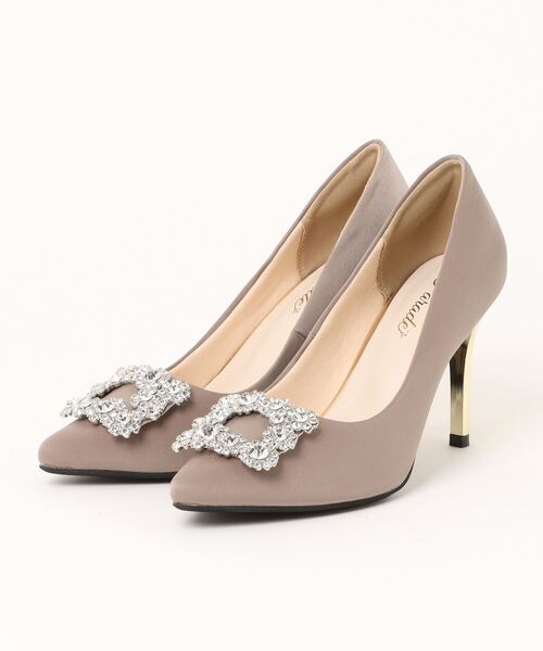 Parade（パレード）の「ビジュー付きグリッターパンプス　513-WK（パンプス・レディース・ゴールド/シルバー/ブラック/ブラック系その他2/グレイッシュベージュ/ブラック系その他・S/M/L/LL）」の4枚目の写真