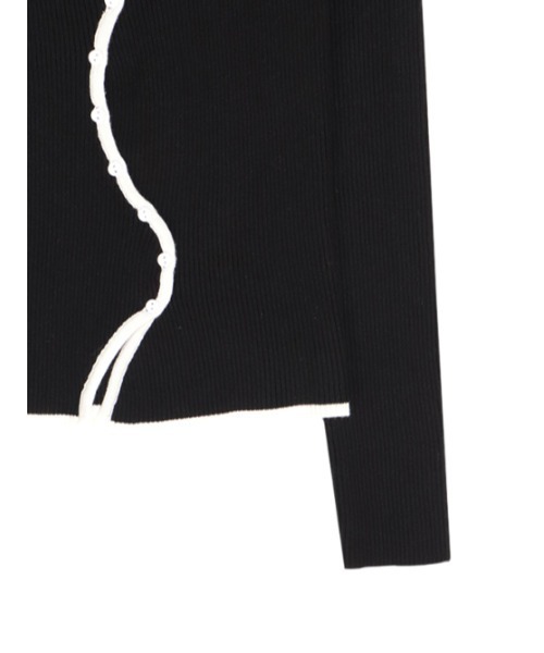 AMAIL（アマイル）の「Piping egg knit（カーディガン/ボレロ・レディース・ブラック/ピンク/イエロー・FREE）」の22枚目の写真