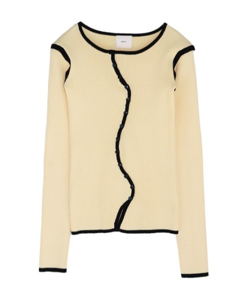 AMAIL（アマイル）の「Piping egg knit（カーディガン/ボレロ・レディース・ブラック/ピンク/イエロー・FREE）」の17枚目の写真